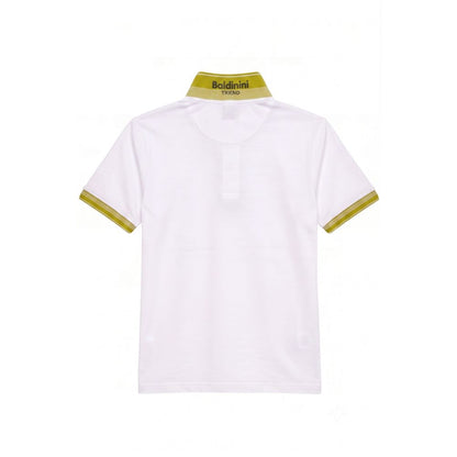Baldinini Trend White Cotton Men Polo-Shirt