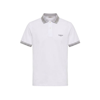 Baldinini Trend White Cotton Men Polo-Shirt