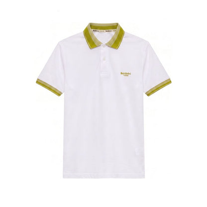 Baldinini Trend White Cotton Men Polo-Shirt