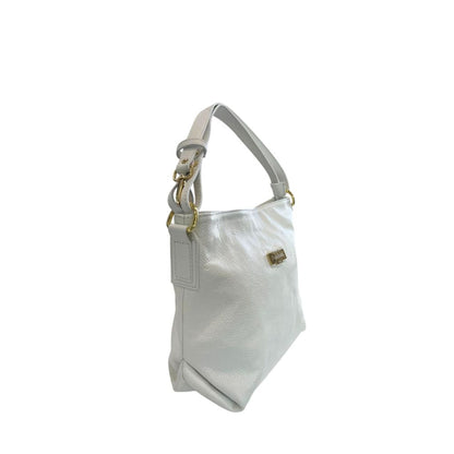 Baldinini Trend White Cowhide Women Bag