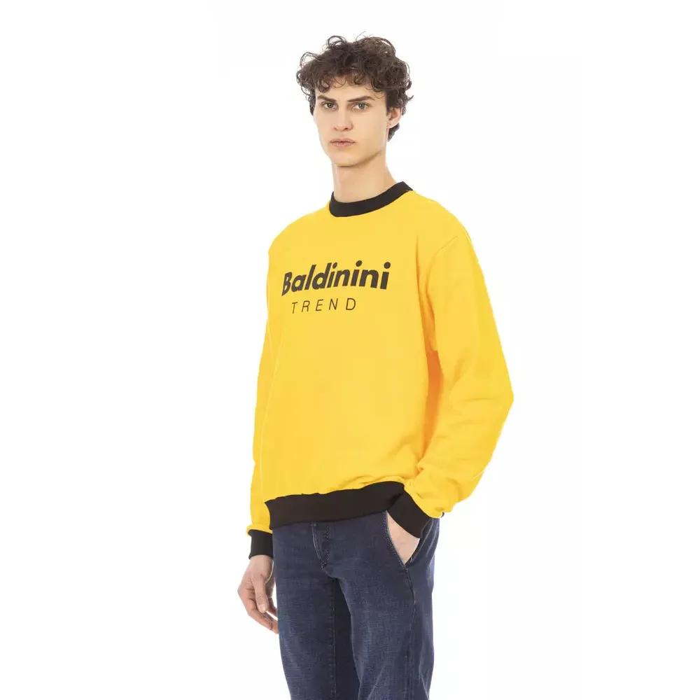 Baldinini Trend Yellow Cotton Men Sweater