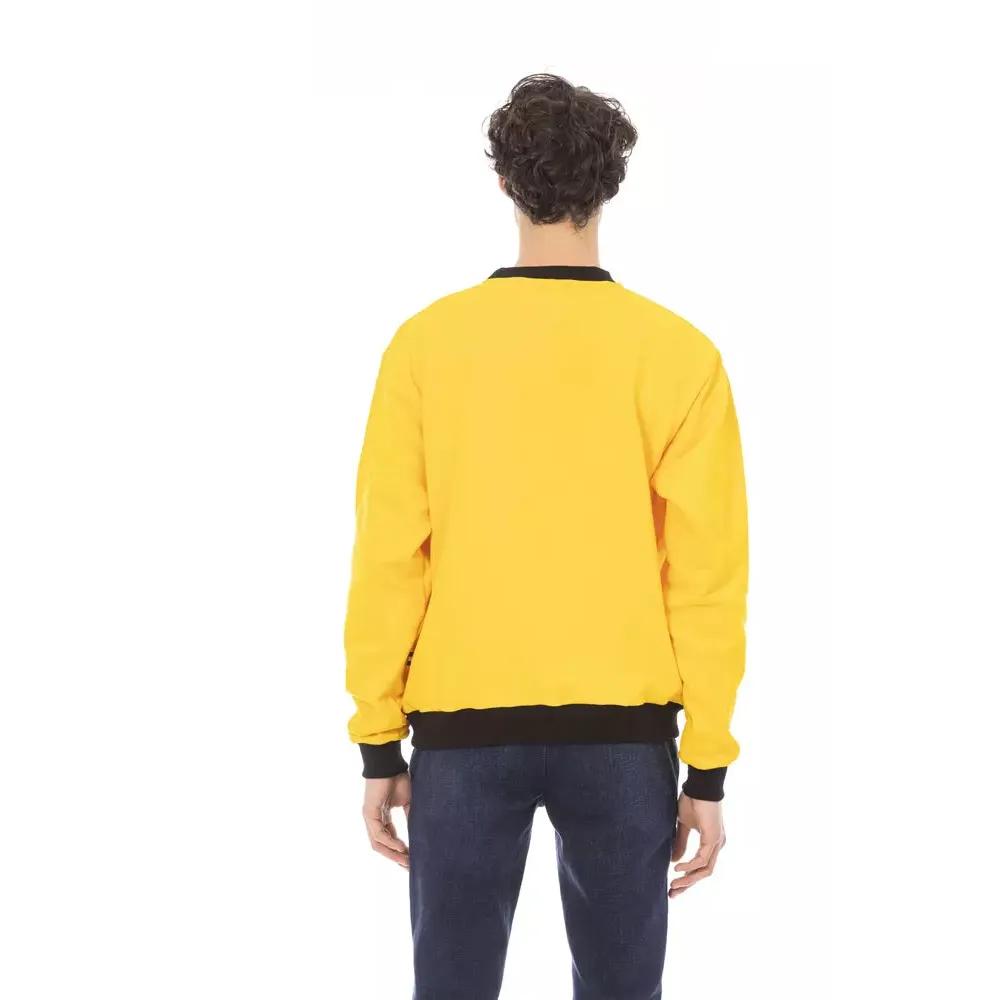 Baldinini Trend Yellow Cotton Men Sweater