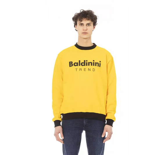 Baldinini Trend Yellow Cotton Men Sweater