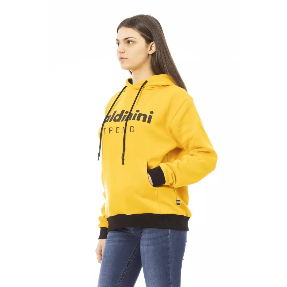 Baldinini Trend Yellow Cotton Women Hoodie