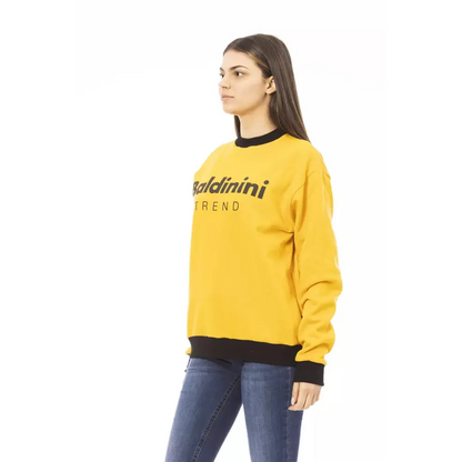 Baldinini Trend Yellow Cotton Women Hoodie