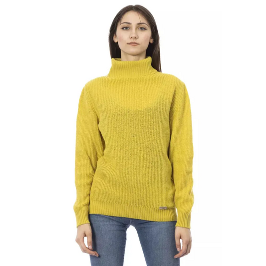 Baldinini Trend Yellow Wool Women Sweater
