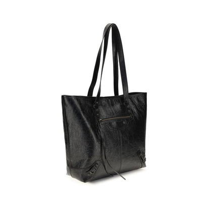 Balenciaga Black Lamb Ovis Aries Aries Shoulder Bag