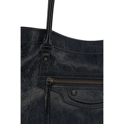 Balenciaga Black Lamb Ovis Aries Aries Shoulder Bag