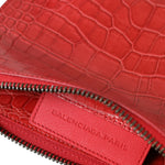 Balenciaga Exotic Rød Alligator Læder Clutch Taske-Modeoutlet