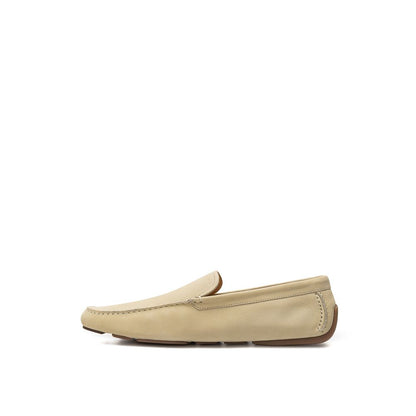 Bally Beige Leather Loafers