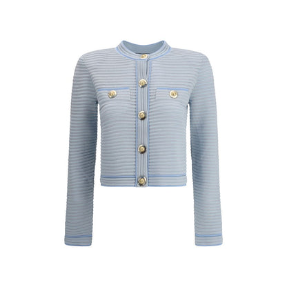 Balmain Embossed knit Cardigan