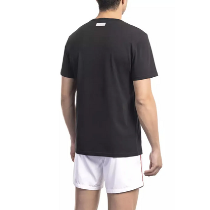 Bikkembergs Black Cotton Men T-Shirt