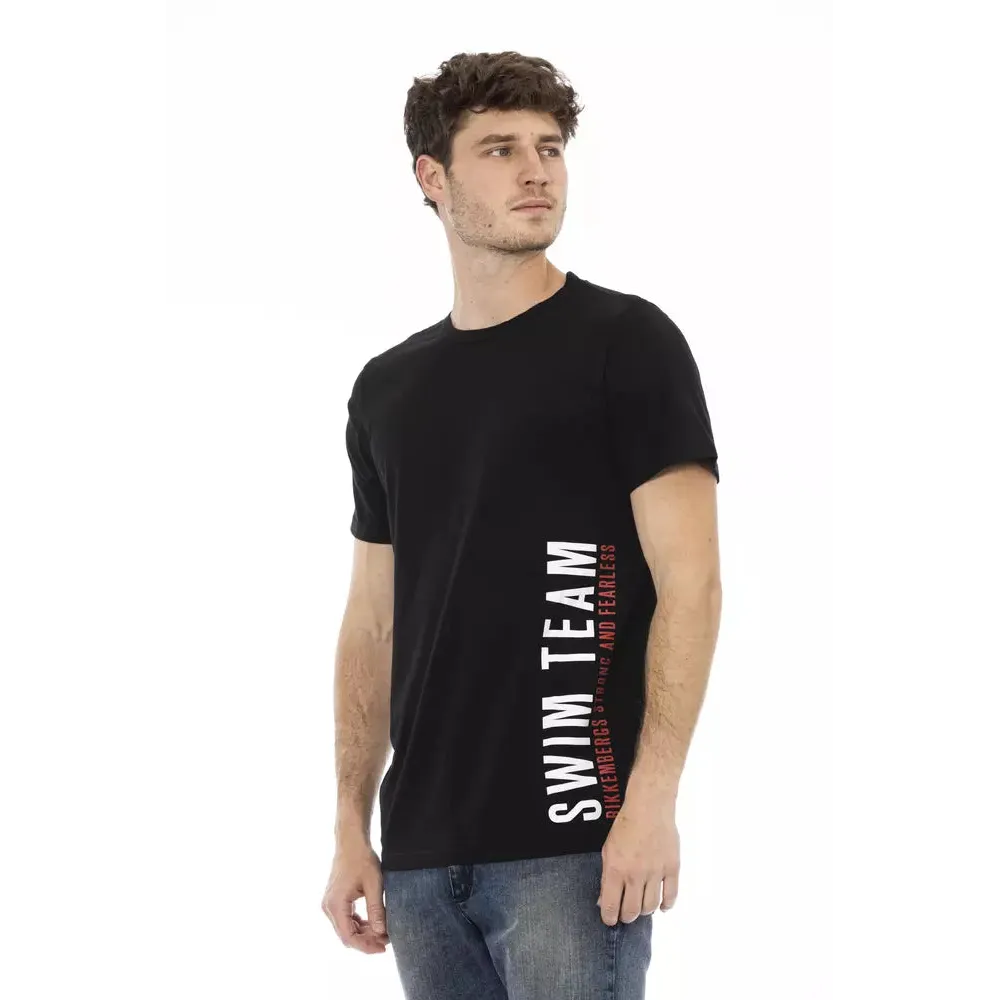 Bikkembergs Black Cotton Men T-Shirt