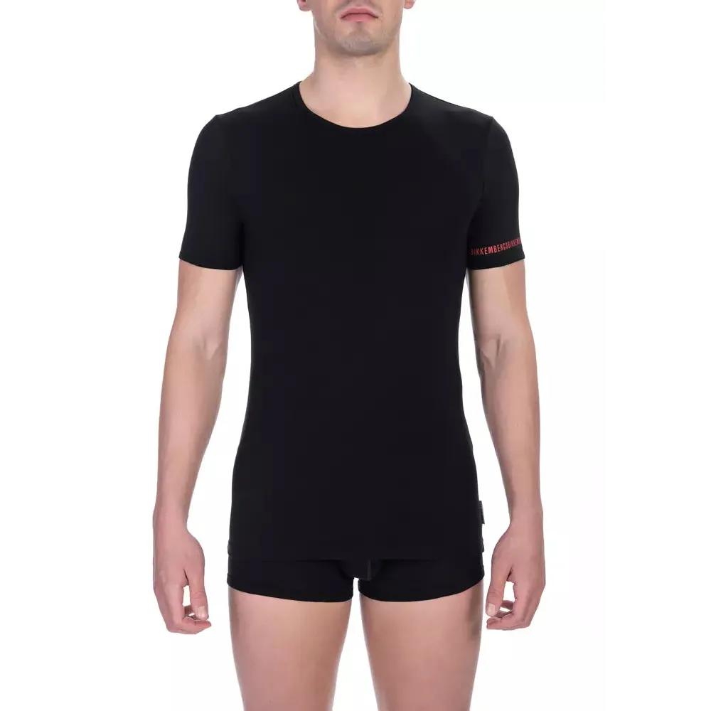 Bikkembergs "Black Cotton Men T-Shirt Twin Pack"