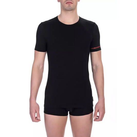 Bikkembergs "Black Cotton Men T-Shirt Twin Pack"