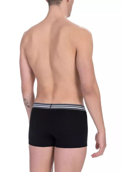 Bikkembergs "Black Cotton Men's Underwear Trunk Twin Pack"