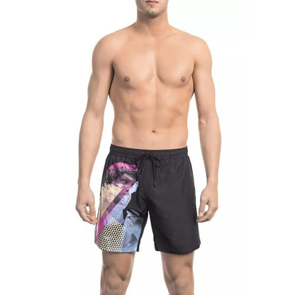 Bikkembergs Black Polyester Men Swim Short