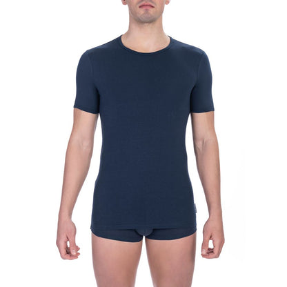 Bikkembergs Blue Cotton Men's T-Shirt Twin Pack