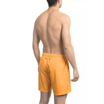 Bikkembergs Orange Polyester Men Swim Short