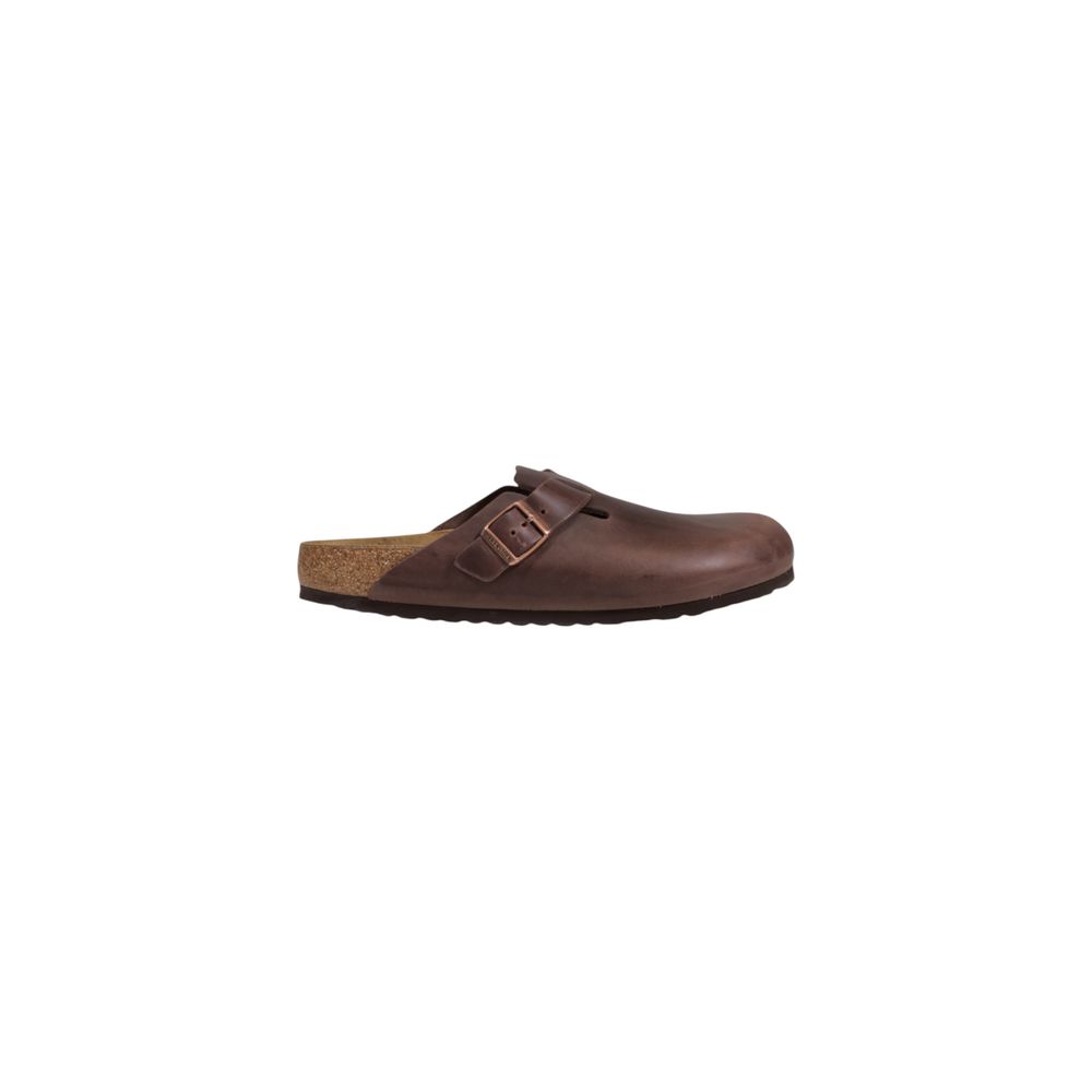 Birkenstock Brown Leather Clogs