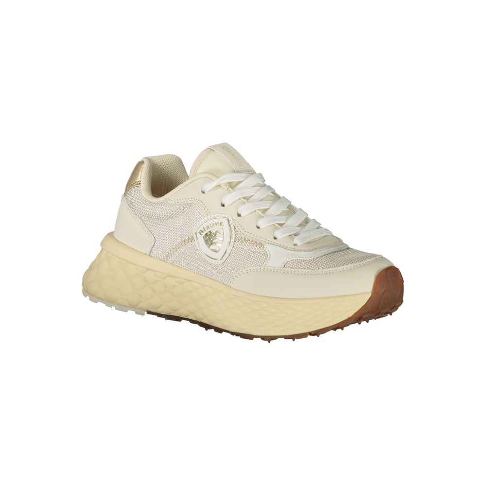 Blauer Beige Leather Women Sneaker