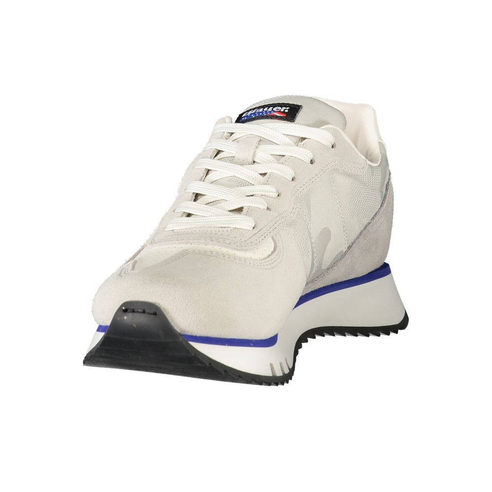 Blauer Gray Leather Men Sneakers