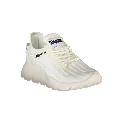 Blauer White Polyester Men Sneakers