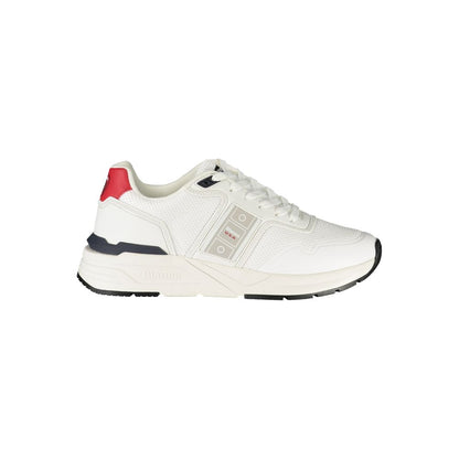 Blauer White Polyester Men Sneakers