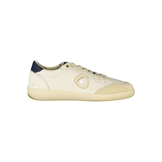 Blauer White Polyester Sneakers