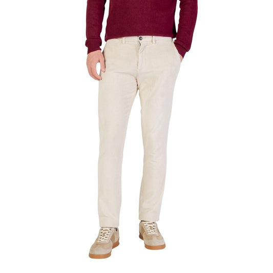 Borghese Beige Cotton Pants