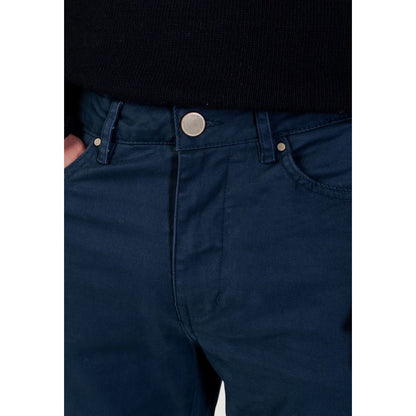 Borghese Blue Cotton Skinny Pants