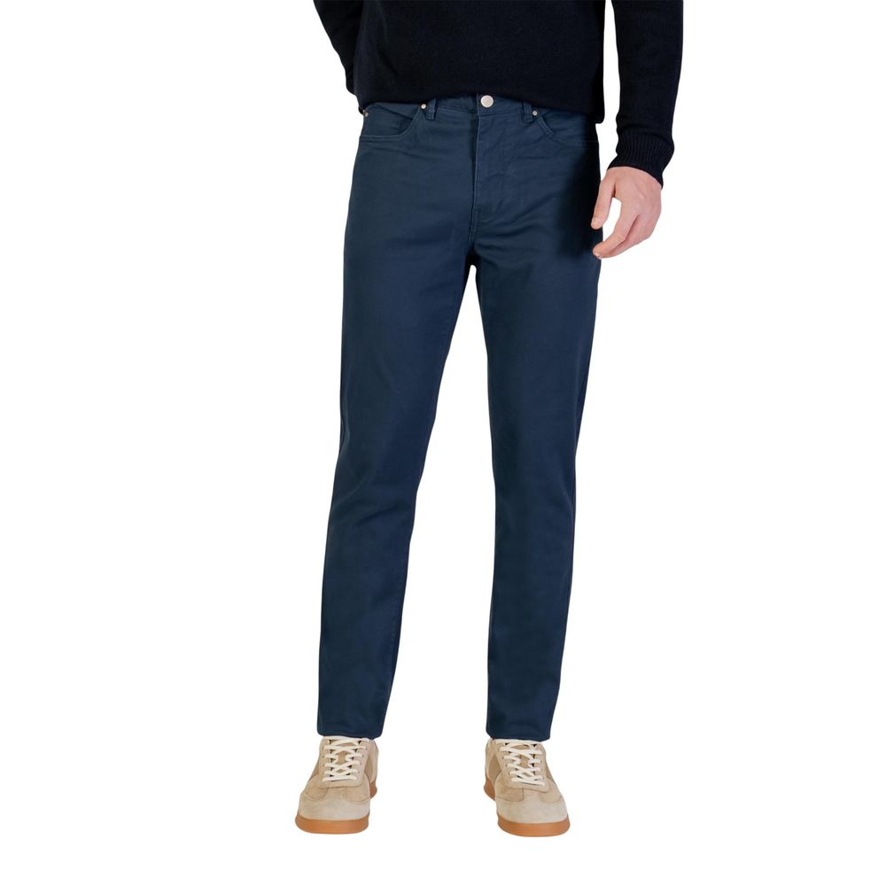 Borghese Blue Cotton Skinny Pants