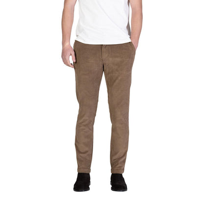 Borghese Brown Cotton Casual Pants