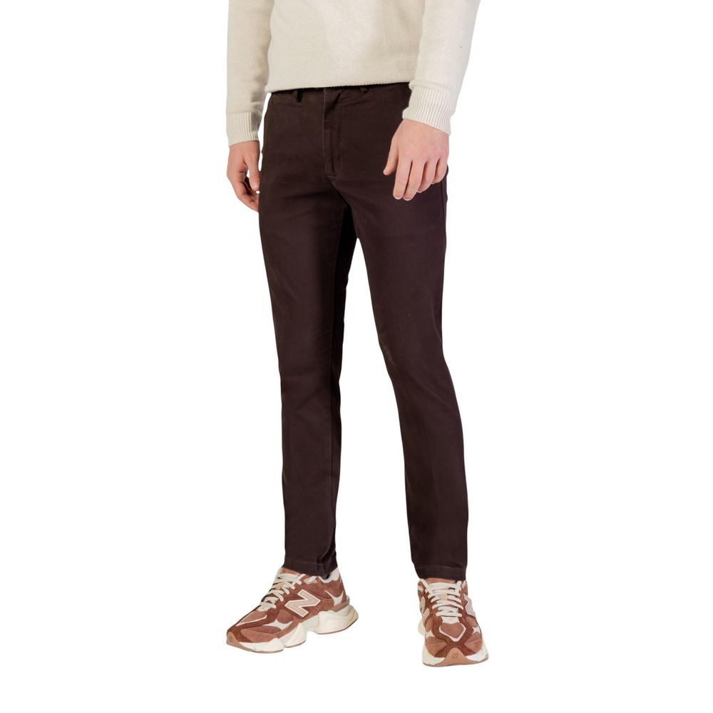Borghese Brown Cotton Skinny Pants