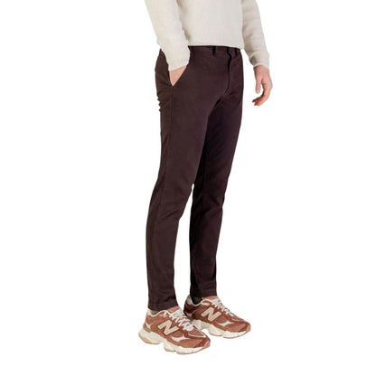 Borghese Brown Cotton Skinny Pants