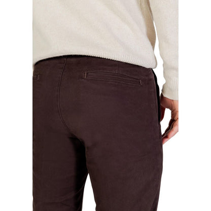 Borghese Brown Cotton Skinny Pants