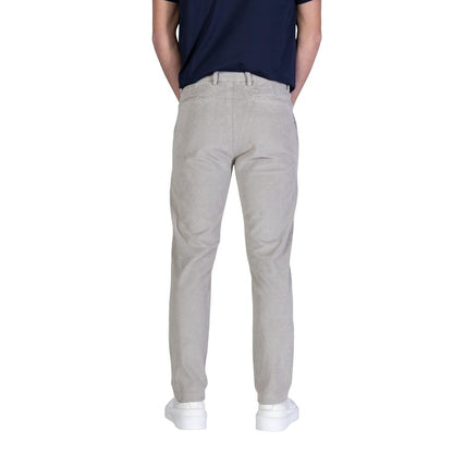 Borghese Gray Cotton Casual Pants