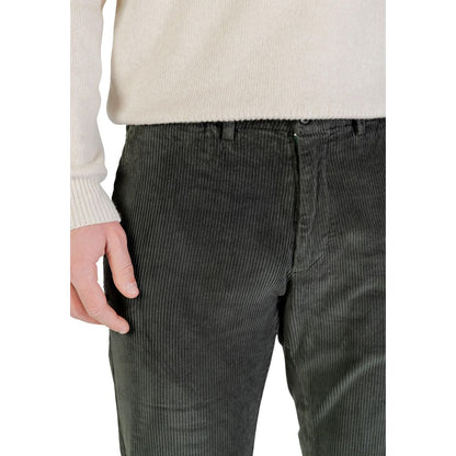 Borghese Green Cotton Casual Pants