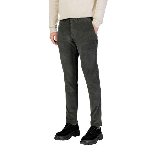 Borghese Green Cotton Casual Pants