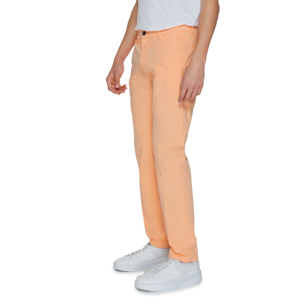 Borghese Orange Cotton Chino Pants