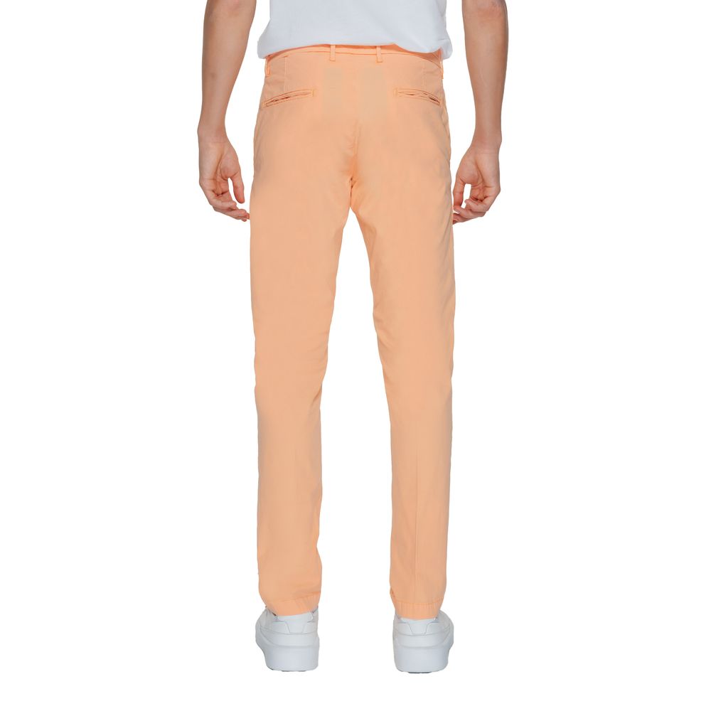 Borghese Orange Cotton Chino Pants