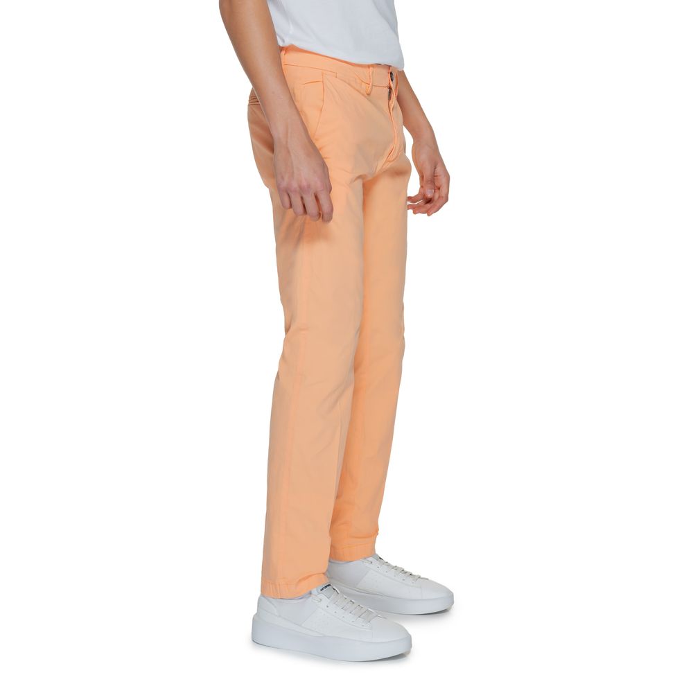 Borghese Orange Cotton Chino Pants