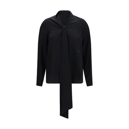 Burberry Black Silk Blouse