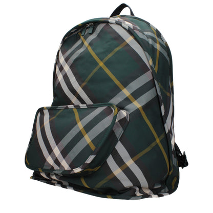 Burberry Green Fabric Backpacks