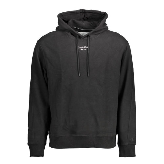 Calvin Klein Black Cotton Men Sweatshirt