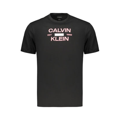 Calvin Klein Black Cotton Men's T-Shirt