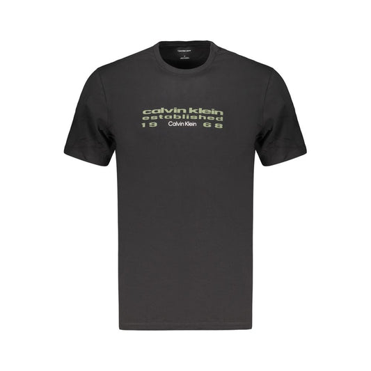 Calvin Klein Black Cotton Men's T-Shirt