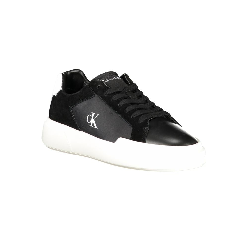 Calvin Klein Black Leather Men Sneakers