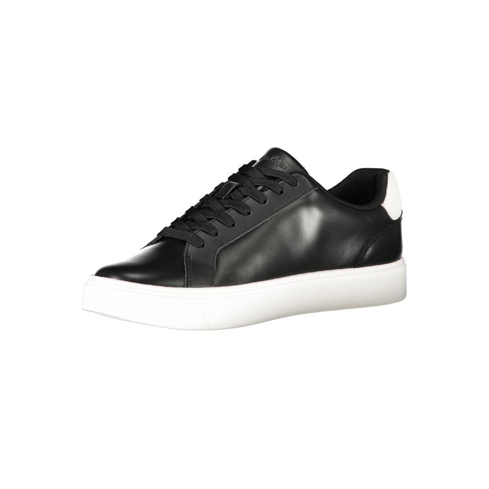 Calvin Klein Black Leather Men Sneakers