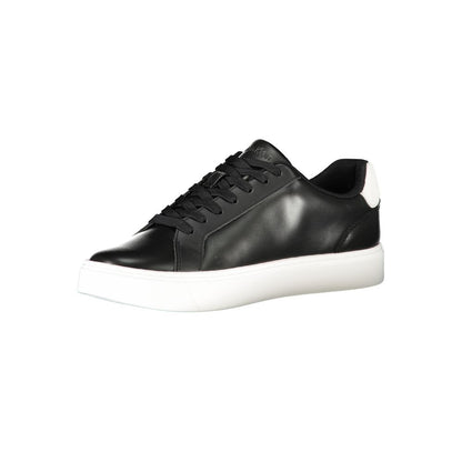 Calvin Klein Black Leather Men Sneakers